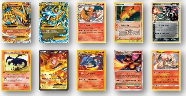 Carte Pokemon - Set de 9 cartes brillantes de toutes les